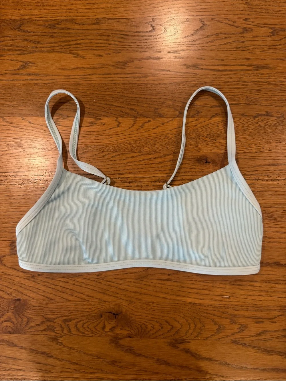 L Space Gemma Ribbed Bikini Top in High Tide